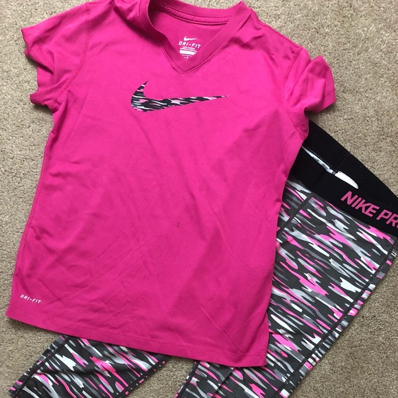 girls nike capris